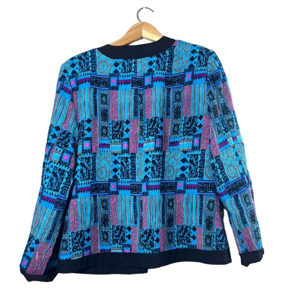 Vintage Open Front Joni B. Blazer Jacket L - Picture 3 of 5